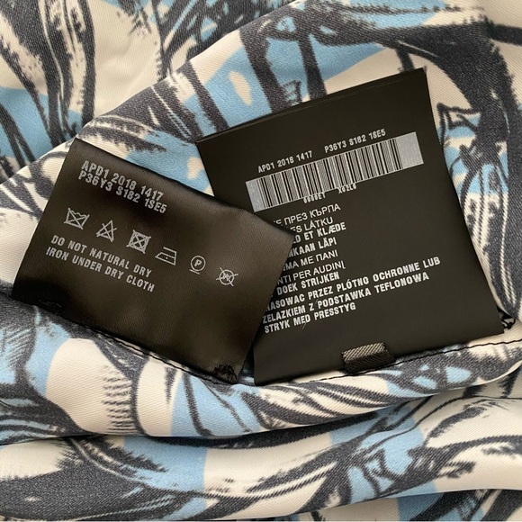 PRADA Banana Stripe Collared Midi Dress - Picture 10 of 11